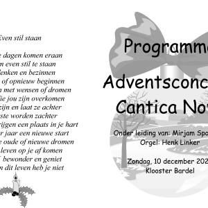 Adventsconcert Cantica Nova in klooster Bardel