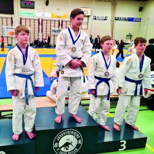 Vier derde plaatsen voor judoka’s Judo Losser